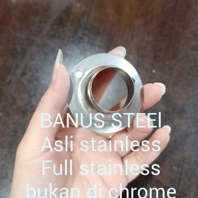 Bracket topi 1" inch stainless 25,4 mm / breket topi pipa bulat
