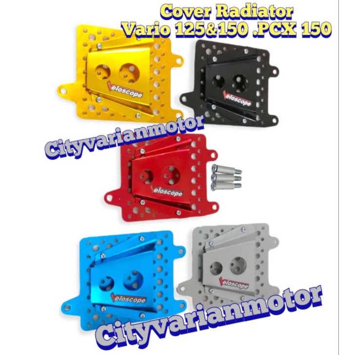 PAKET COVER RADIATOR VARIO 125 VARIO 150 PCX 150 VARIO 150 NEW PLUS BAUT + COVER TUTUP CAP RADIATOR CNC TUTUP CAP RADIATOR VARIO 125 150 PCX 150 CNC PCX 160 VARIO 160