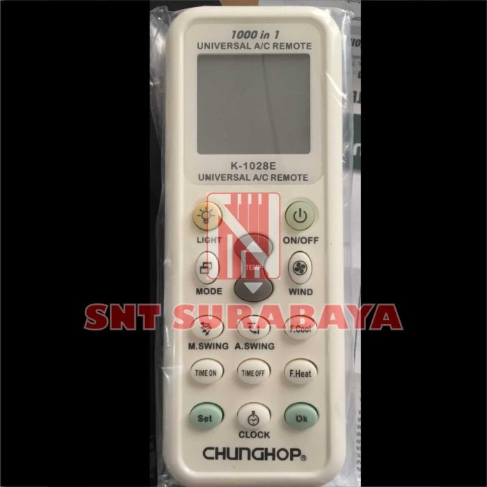Jual Remote AC Universal, Jual remote AC Surabaya, Remote AC Universal