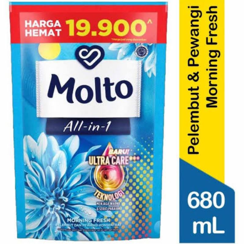 molto pewangi all in one blue 680ml