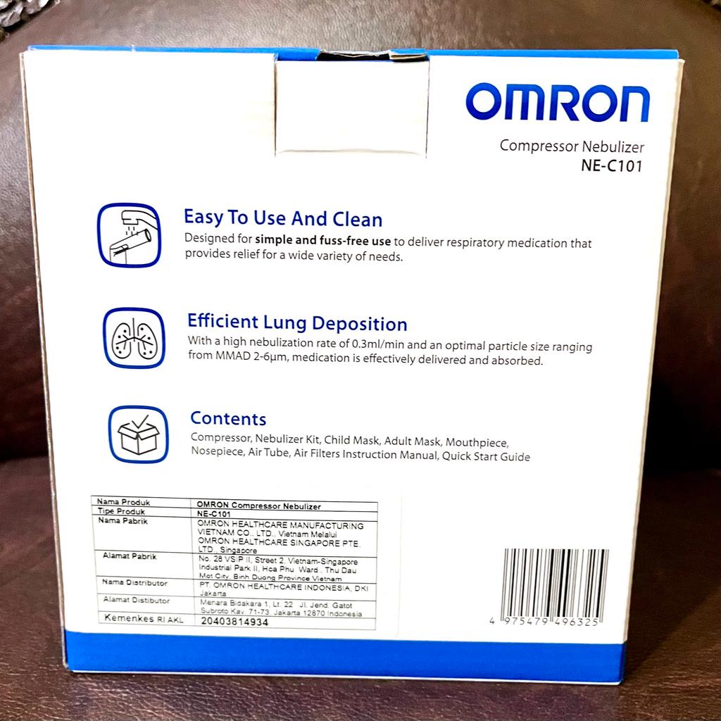 NEBULIZER OMRON NE-C101 / ALAT UAP ALAT INHALASI NEBULIZER OMRON NE-C101