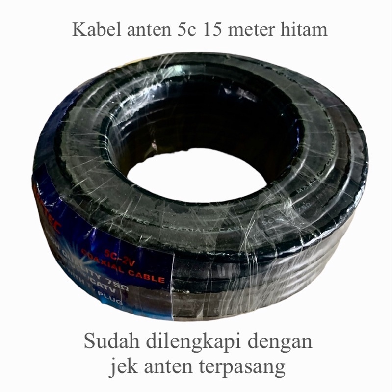 kabel Anten 5 c 15 meter bulat