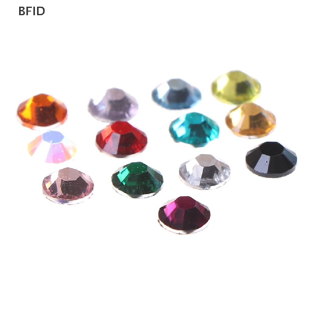 [BFID] 5mm 1000Pcs Berlian Imitasi AB Susu Jelly Flatback Resin Kristal Untuk Pakaian/Nail Art [ID]