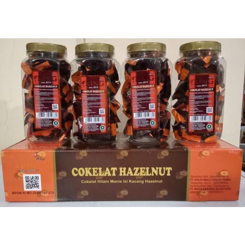 

D'KING COKLAT HAZELNUT PREMIUM PERTOPLES 200gr