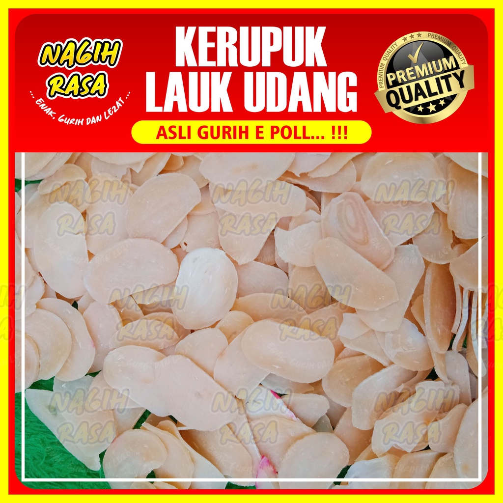 

Kerupuk Lauk Kerupuk Udang Mentah Siap Goreng Renyah dan Gurih