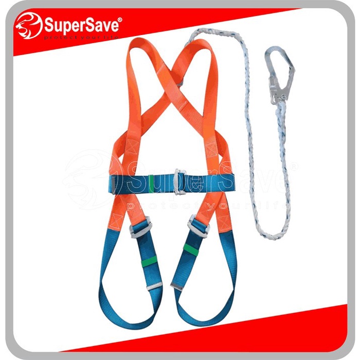 SUPERSAVE Safety Harness 1 Hook - Sabuk Pengaman Full Body Single Hook