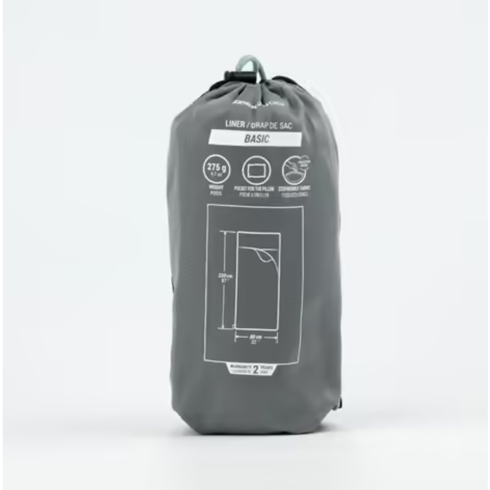 QUECHUA Sleeping Bag Liner Selimut Kantong Tidur Camping