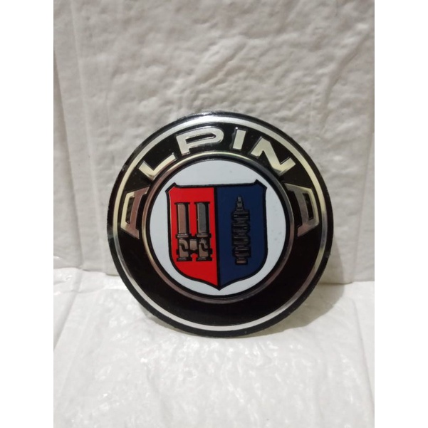 Emblem Alpina //  Dop Velg Racing Mobil Alpina Ukuran 5.6cm