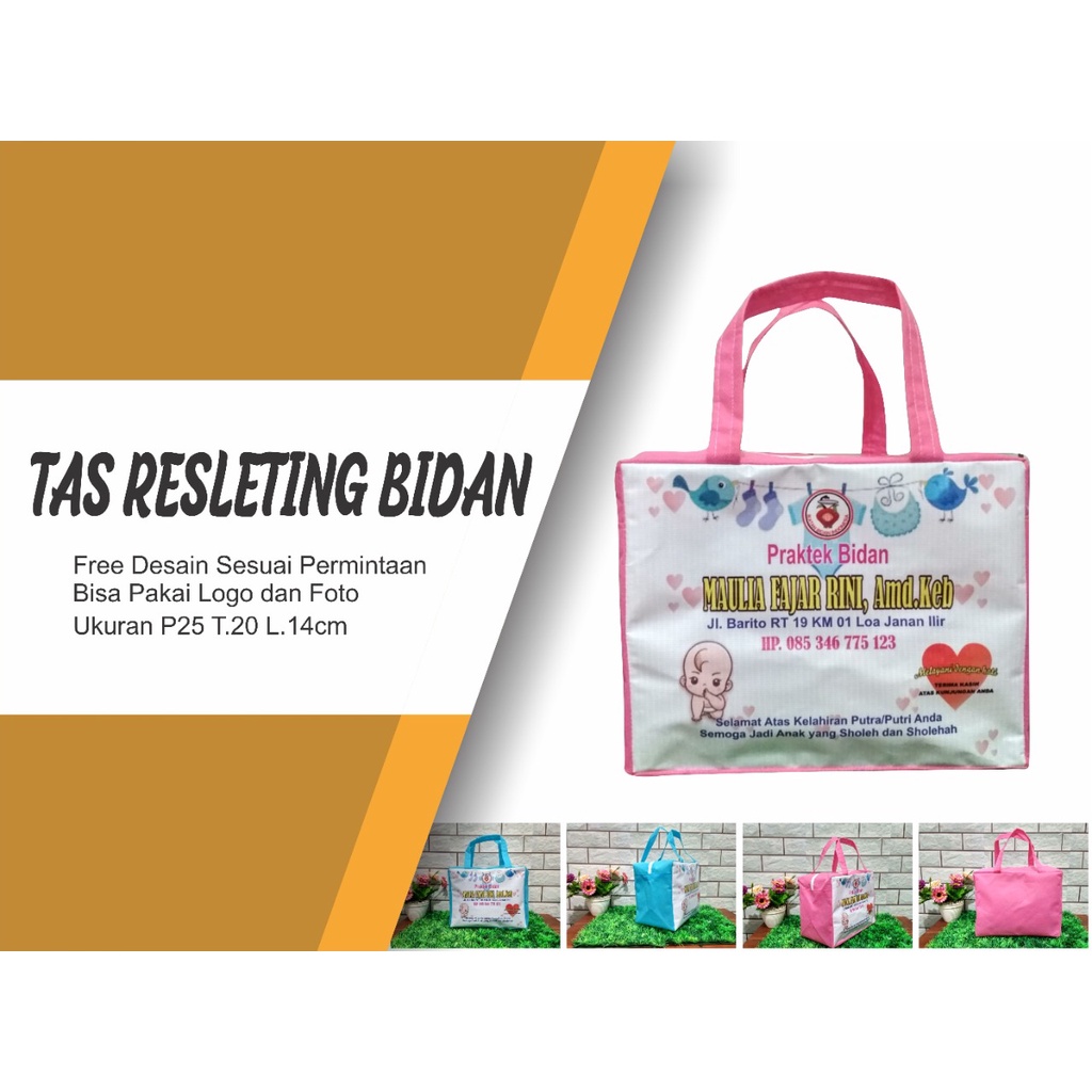 TAS RESLETING BIDAN/SOUVENIR PERSALINAN TAS BIDAN