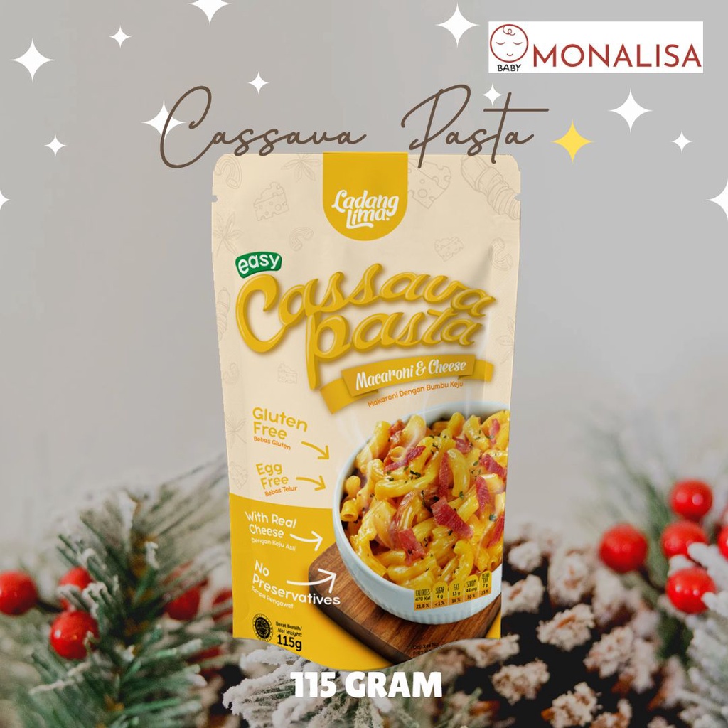 

Ladang Lima Cassava Pasta Mac and Cheese Gluten Free 115 gr