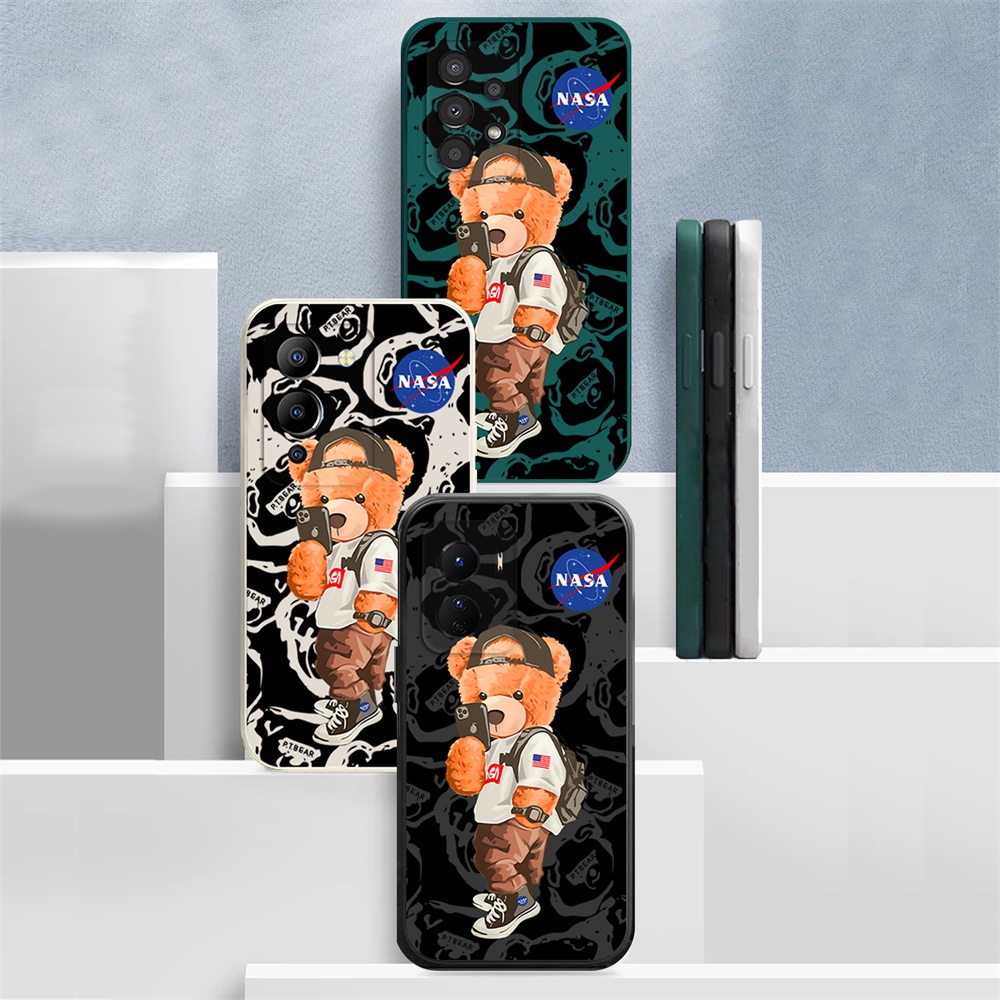 Case Redmi Note11 Pro Redmi 10A 10C Xiaomi Poco X3 GT M3 Pro Poco X3 NFC X3 ProNote10 9A 9T 9C Case Tide Merek Kaws Silikon Sesame Street Smile Matte TPU Soft Phone Cover