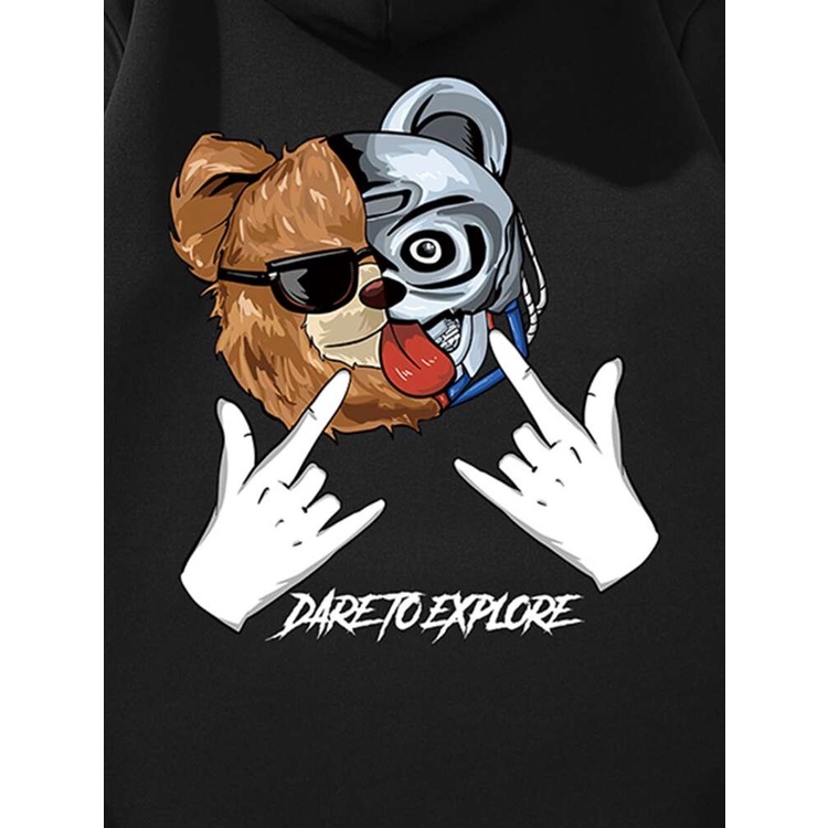 DARE TO EXPLORE Sweater Hoodie Trendy II DARE TO EXPLORE Jumper Hoodie II Sweter Oblong Topi Sz M - XL ( Pria &amp; Wanita / Anak &amp; Dewasa )
