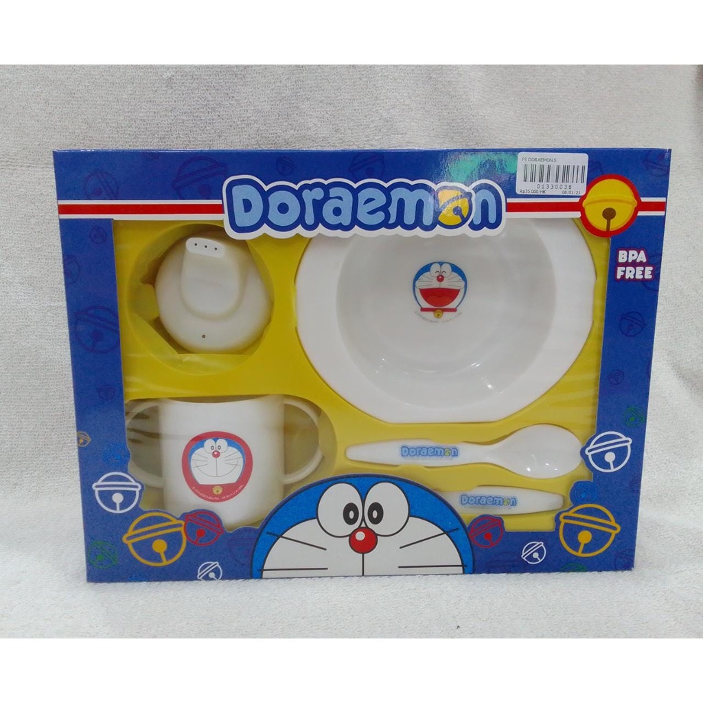 Lusty bunny Doraemon Feeding Set Dooz Small Perlengkapan Makan Bayi Bunny Set Perlengkapan Makan Bayi Lusty Bunny Feeding Set Doraemon