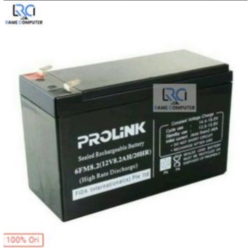 Aki Baterai Battery UPS PROLINK FIDA 1270 1274 12V 8Ah 8.2Ah 8 2Ah