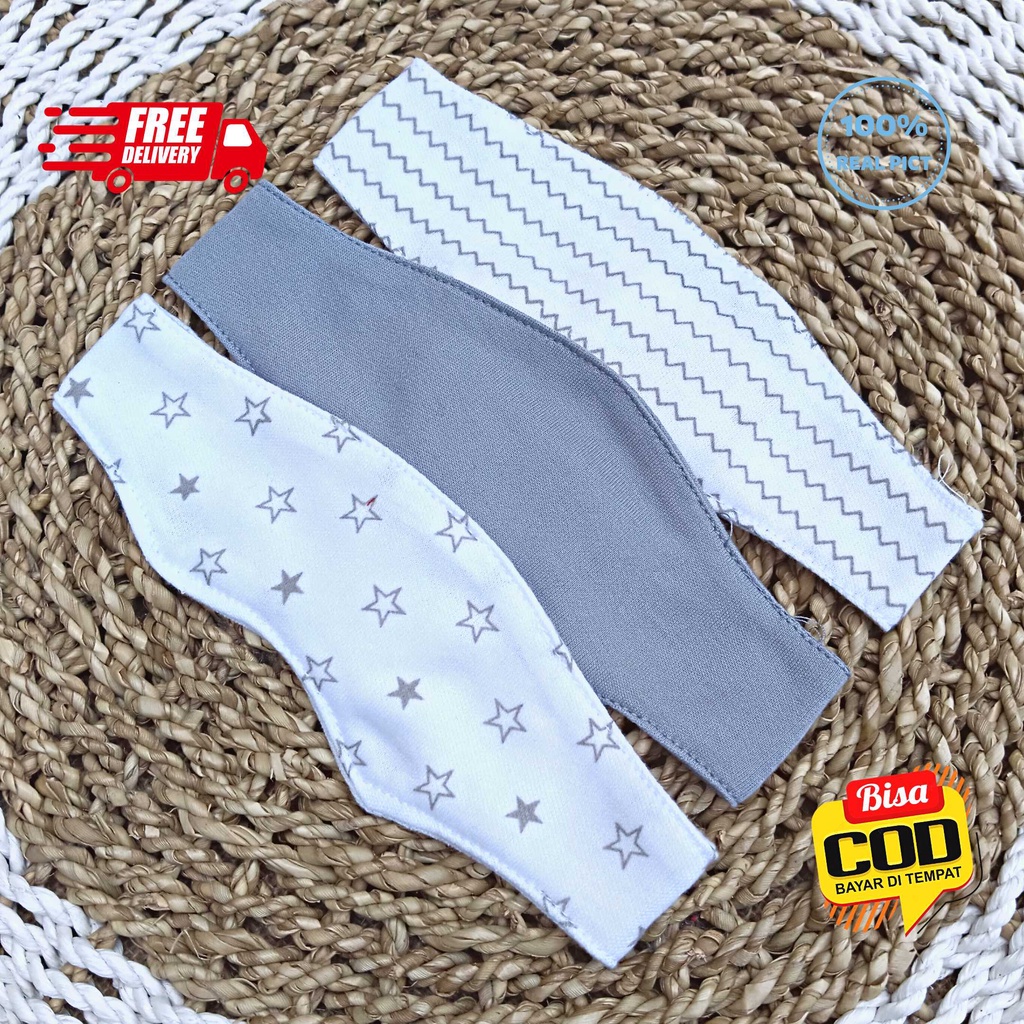 SALE 7.7 SERIAN ABU - 3 Pcs Kacamata Jemur Bayi Penutup dan Pelindung Mata Bayi Serian Abu Grey merk SNI Bolo - Bolo