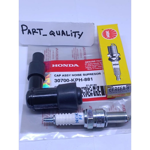 Cangklong KPH plus busi Honda Supra x125 karbu kharisma kirana ori