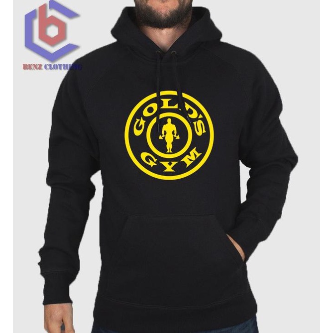 Jaket Hoodie Sweater Gold Gym Outerwear Pria Wanita Jumper Fleece Sablon Polos