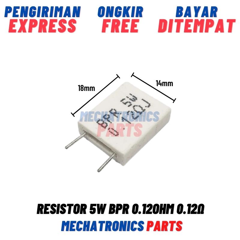 Resistor 5W BPR 0.12Ohm 0.12Ω