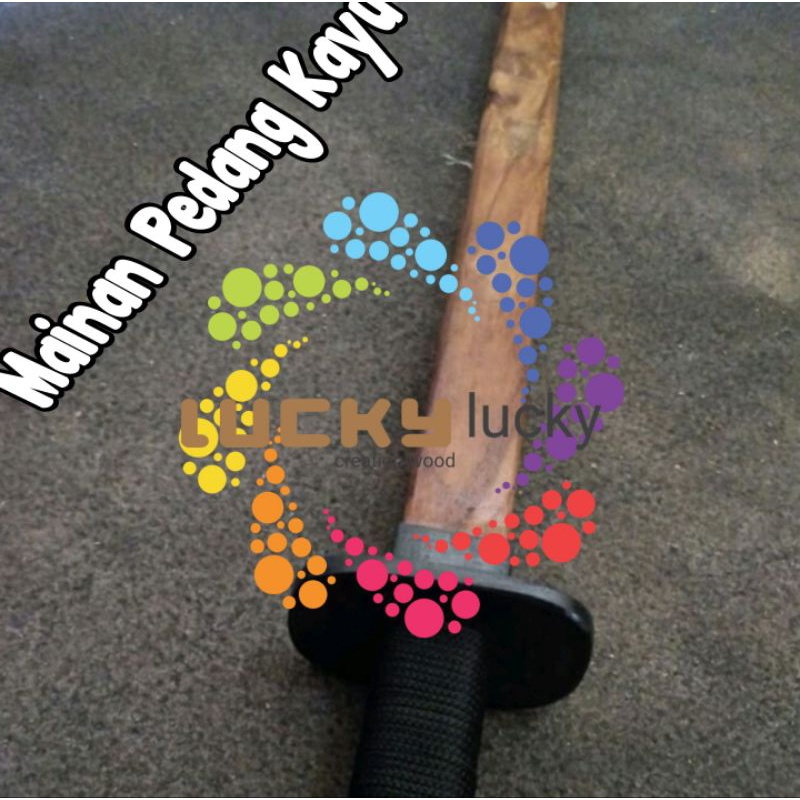 Mainan pedang kayu katttana latihan sword kayu
