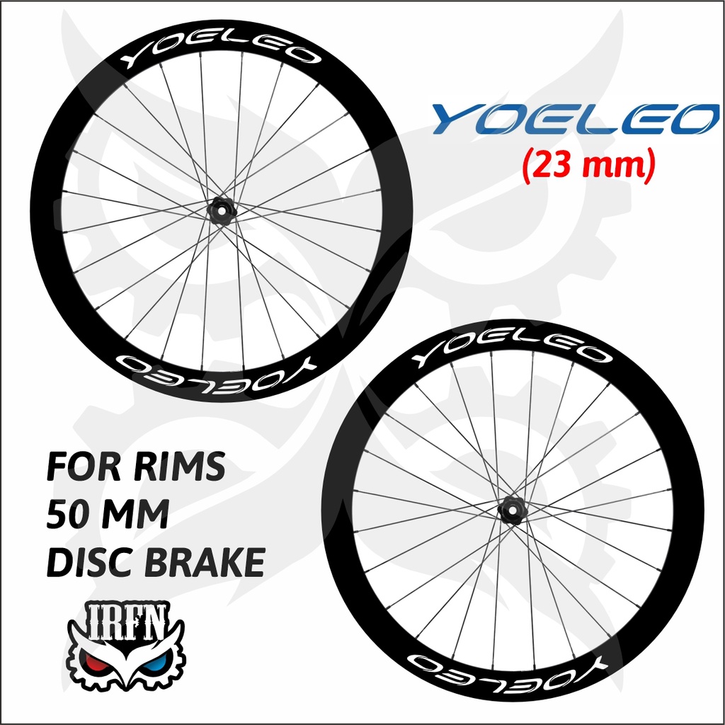Stiker Yoeleo for rim 50mm disc brake