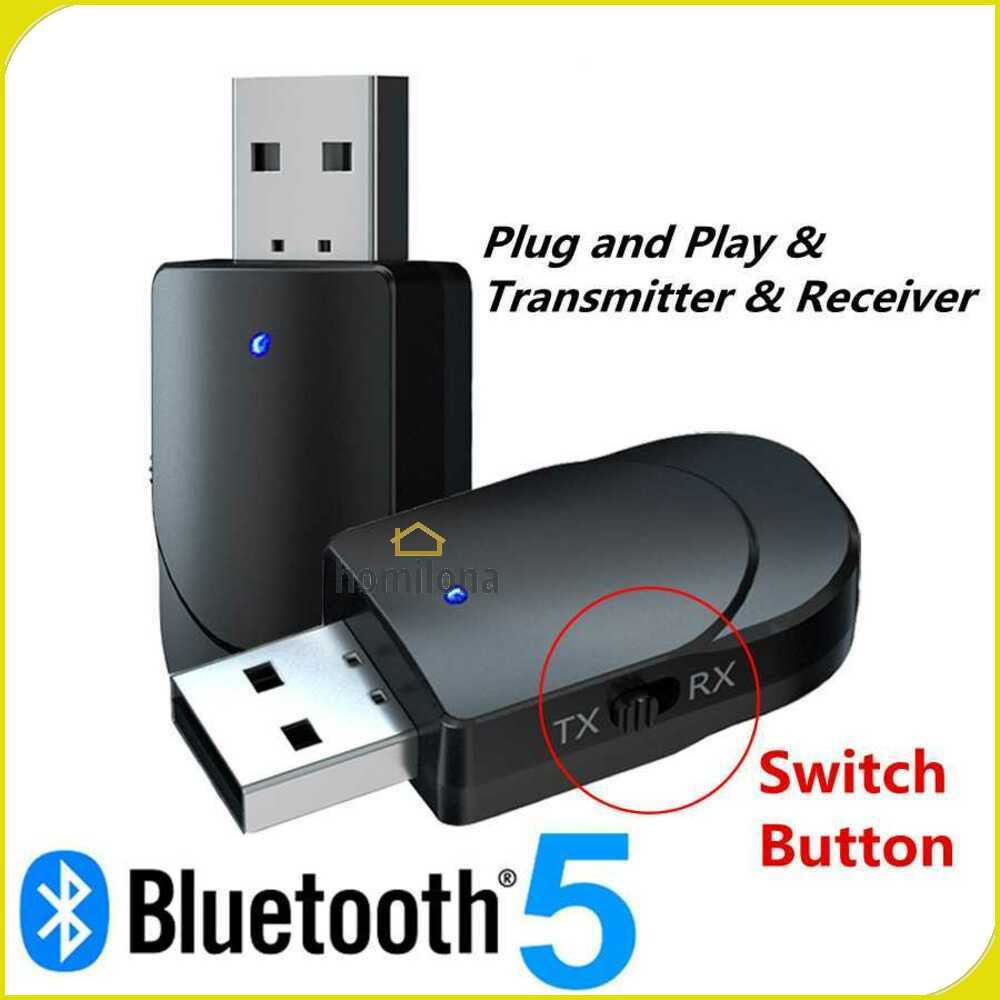 VIKEFON 2 in 1 USB Audio Bluetooth 5.0 Transmitter &amp; Receiver - KN330