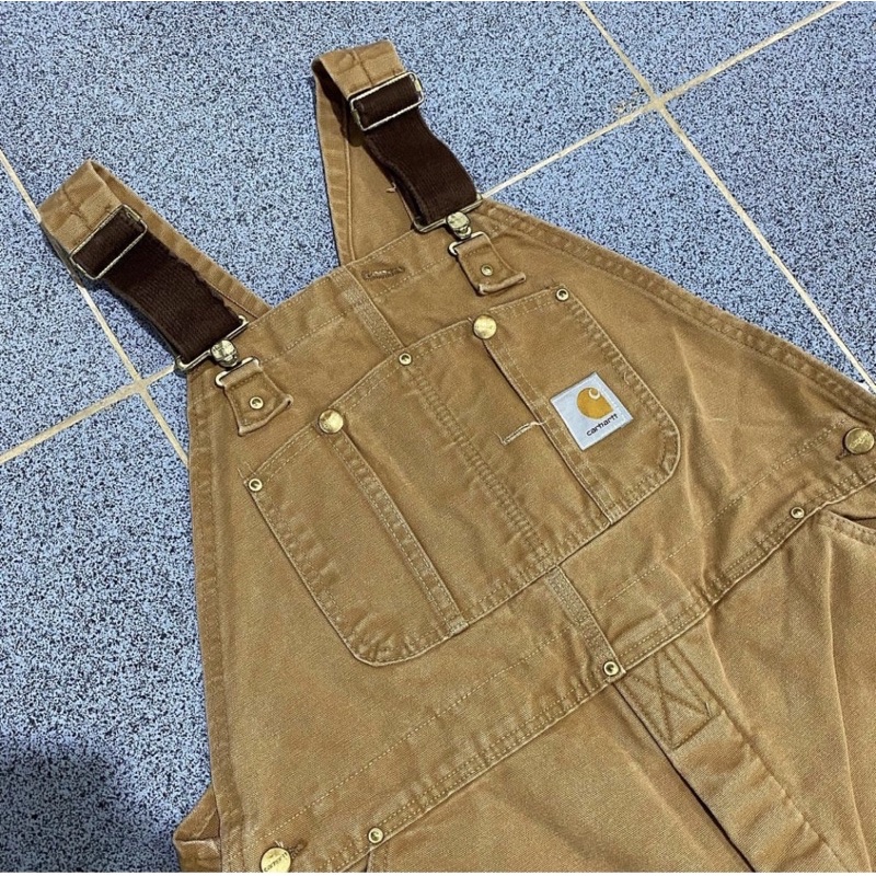 overall carhartt brown