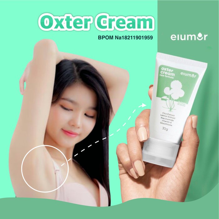 Elumor Oxter Cream Original BPOM Pemutih Ketiak / Pemutih Selakangan