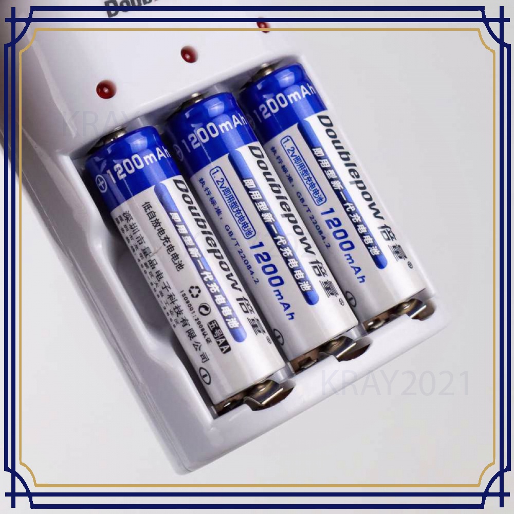 Charger Baterai 3 slot AA/AAA with 3PCS AA 1200mAh - BT859