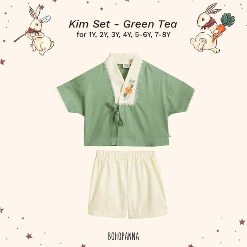 Bohopanna Kim Set - Cheongsam Girl Setelan Anak