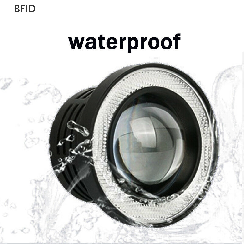 [BFID] 1 * 3.5 &quot;Angel Eyes Lampu Kabut LED Mobil SUV Universal Putih Mengemudi Head Lamp 12V [ID]