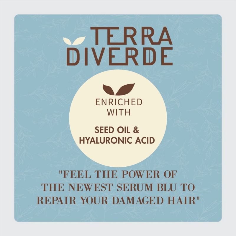 SINERGIA TERRA DIVERDE Serum Blu Seed Oil Hair Serum 10 ML | Blue Vitamin Rambut