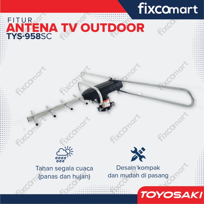 Antena TV Digital OUTDOOR TOYOSAKI TYS 958 SC