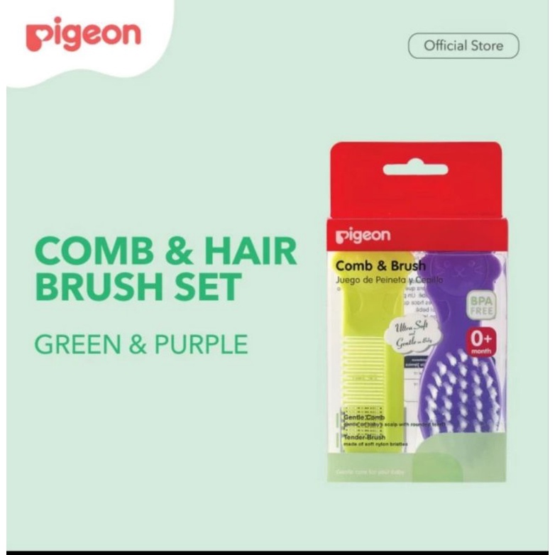 Pigeon Comb and Hair Brush Set / Sikat rambut Bayi Lembut / Sisir Rambut Bayi Pigeon