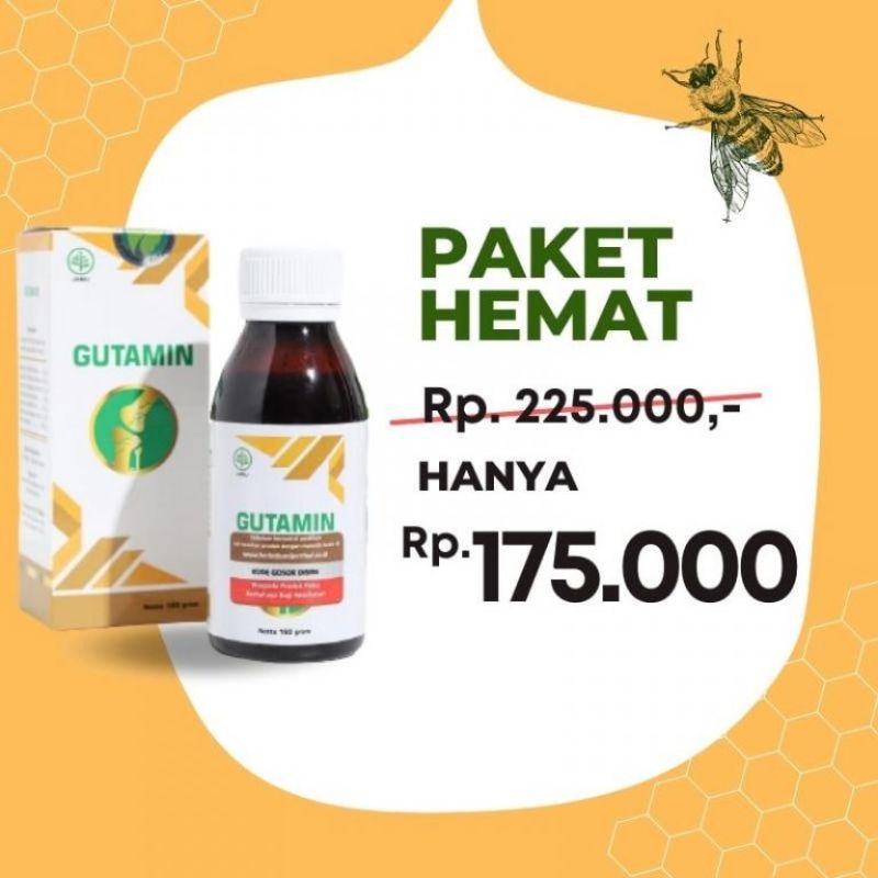 MADU GUTAMIN OBAT HERBAL Encok Nyeri Sendi Pengapuran Tulang Otot Pinggang Sakit Leher Lutut Tumit Kebas Kesemutan Pegal Linu.Asam Urat Kolesterol Kolestrol Rematik Rheumatik Kebas Kesemutan