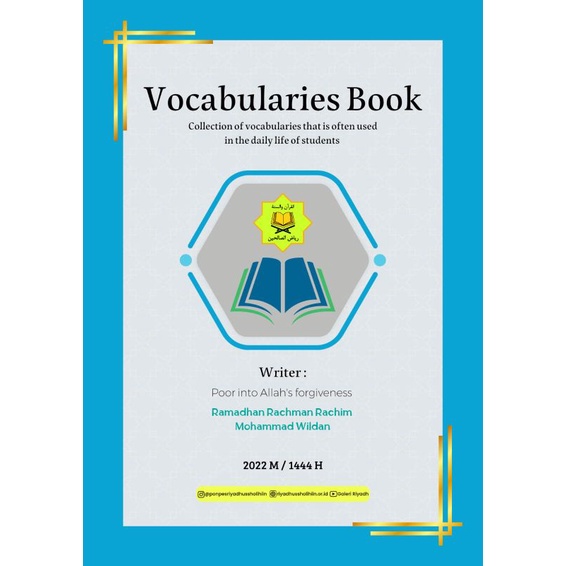 buku kosa kata Mufrodat bahasa arab dan Inggris