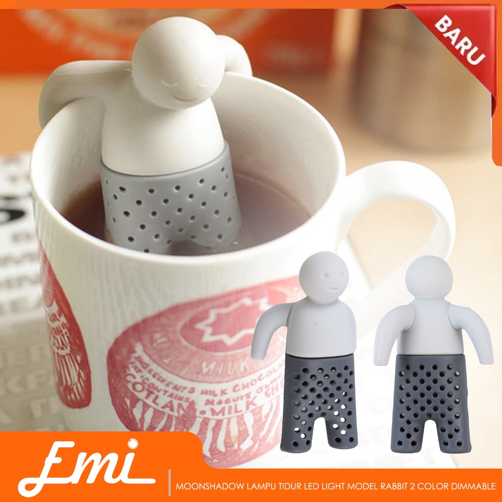 Mr. Tea Saringan Teh Tea Filter Infuser Filter Strainer Chilling Man
