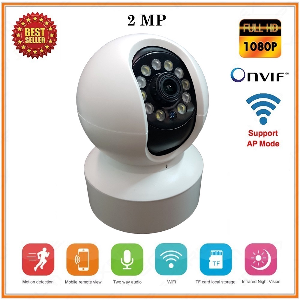 IP Camera HD 2MP Kamera IP Wireless P2P CCTV