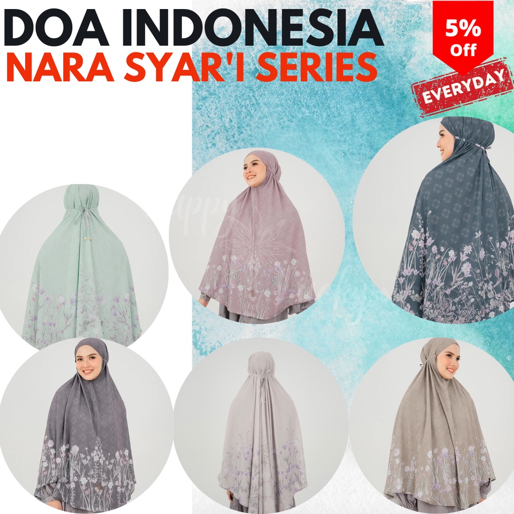 Promo DOA Khimar/Bergo (Jilbab/Hijab Instan) - Baiti Nara Syar'i Series - BUKAN REJECT
