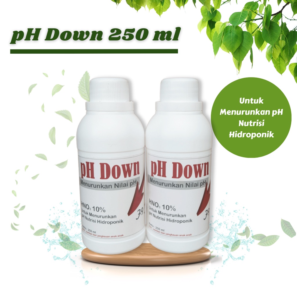 pH Down HNO3 10% Nutrisi Hidroponik Botol 250 ml