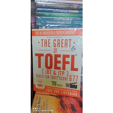 The great of TOEFL (iBT & ITP) dengan CD penerbit anugrah ASLI