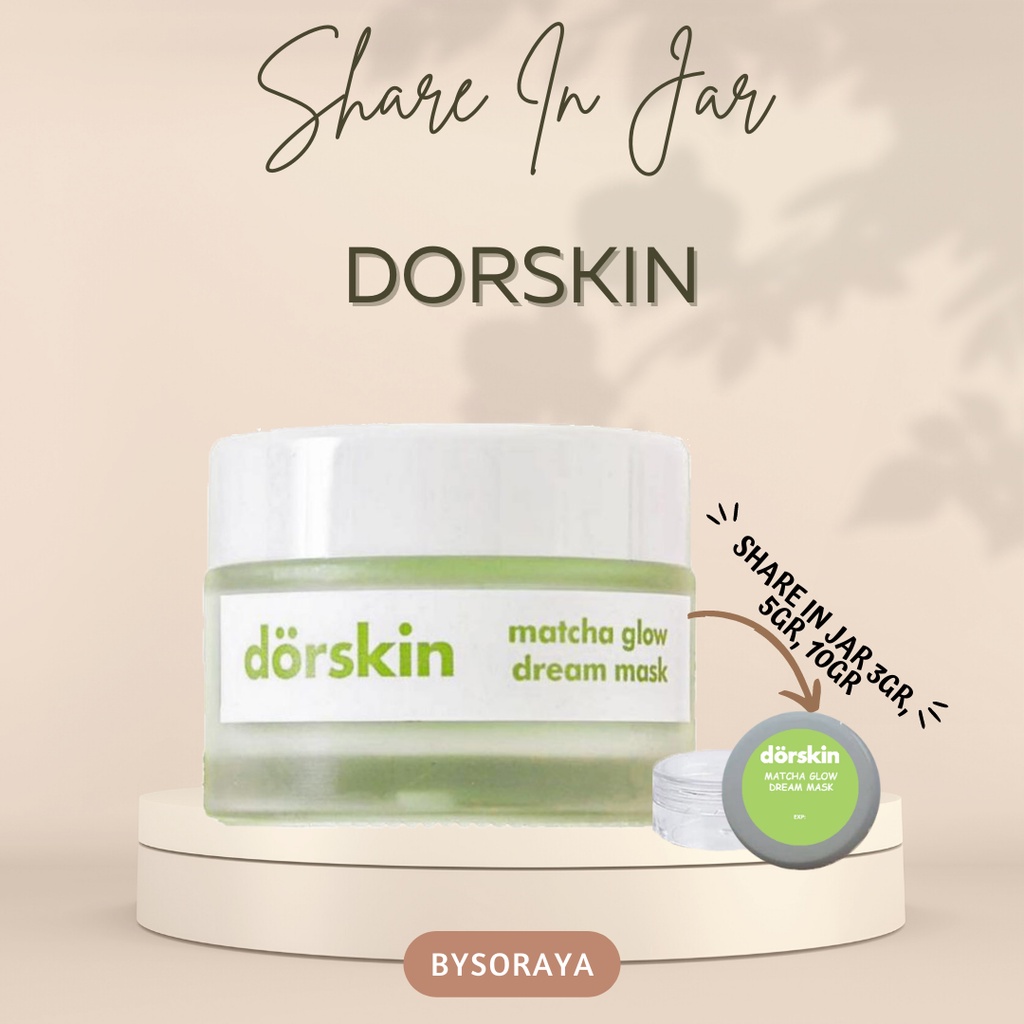 [SHARE IN JAR/FULL SIZE] DORSKIN MATCHA GLOW DREAM MASK