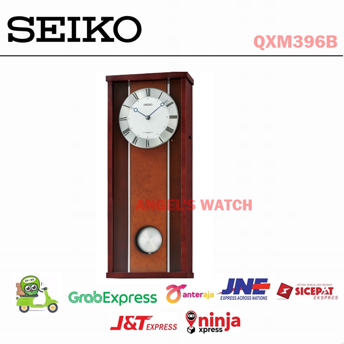 Jam Dinding Seiko Kayu Japan QXM396 QXM396 Pendulum Original