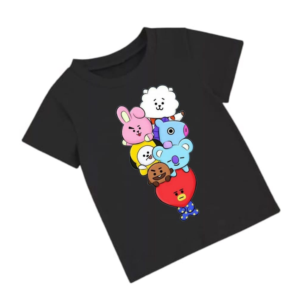 Hzl_outfit Kaos Anak BT21 Harling Baju Anak M.L.XL