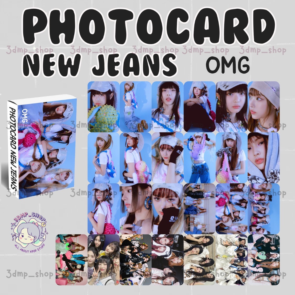 [25 lembar] photocard photo lomo card lomocard new jeans attention get up