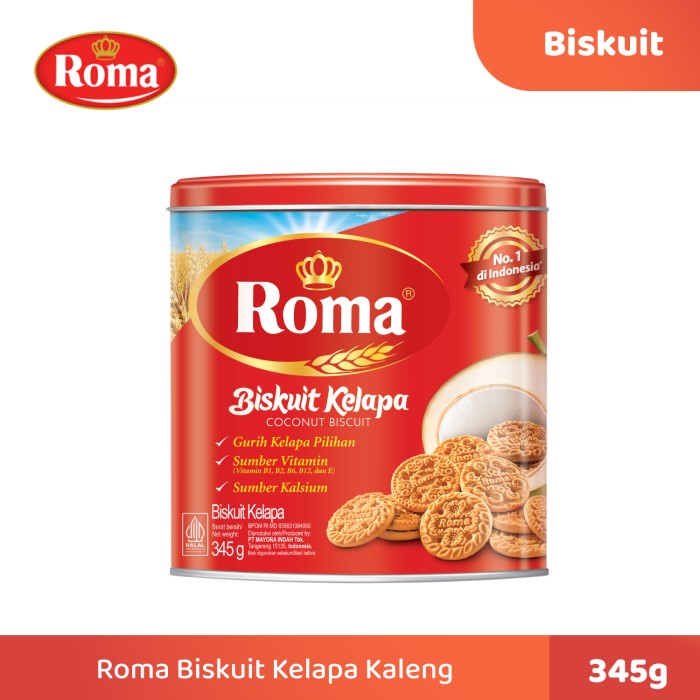 

ROMA KELAPA BISKUIT KALENG 345 G