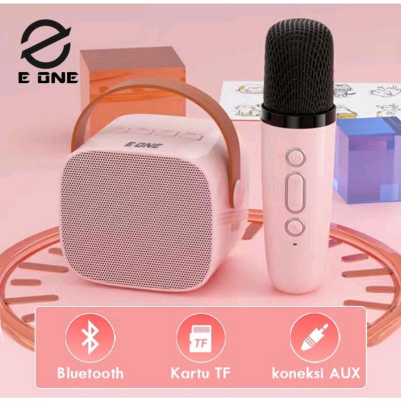 Mini speaker bluetooth karaoke set lengkap speaker bluetooth mic wirless