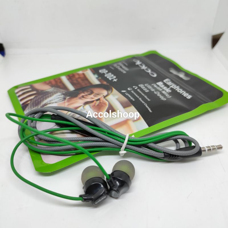 Headset Oppo QP002 / Handsfree Oppo Stereo Musik Super Bass