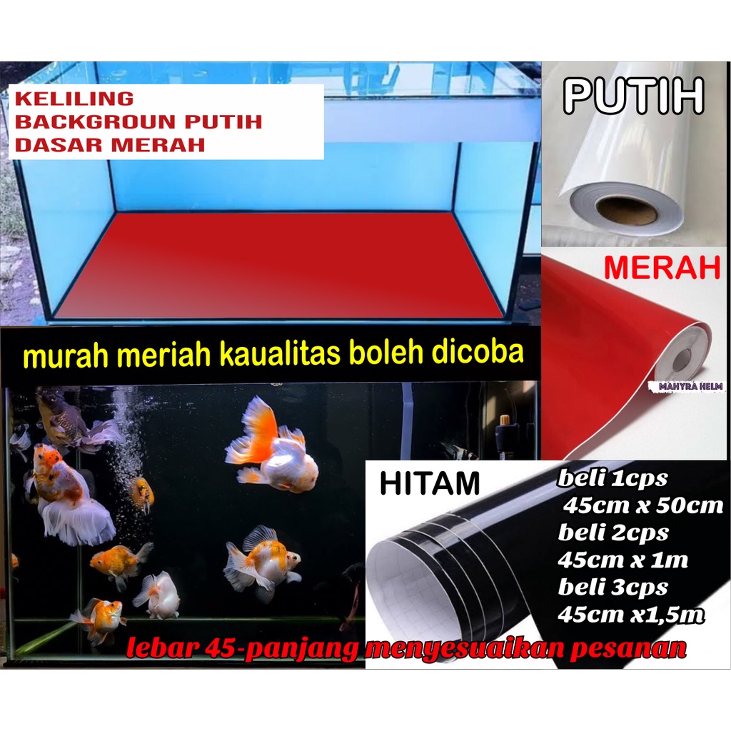 stiker backgroun/skotklet hitam&amp;putih glossy, putih glosy &amp; merah doff(chat terlebih dahulu)