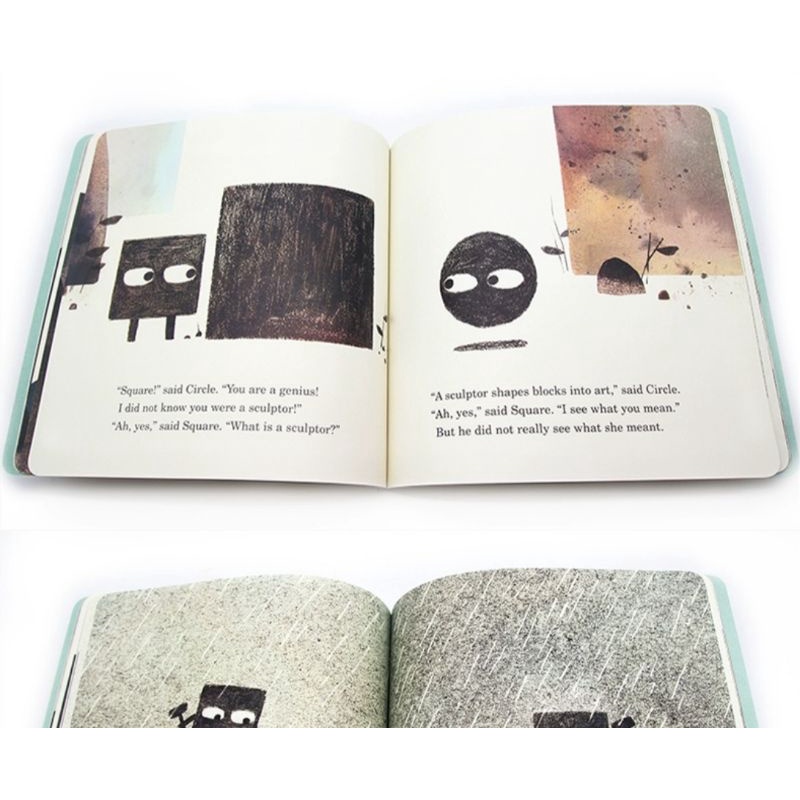 Original Mac Barnett shape trilogy Triangle, Square, Circle buku impor buku anak happychild
