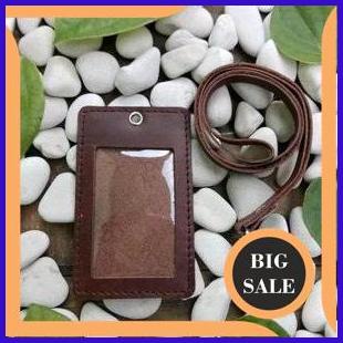 

tools n parts id card gantung card holder name tag kulit asli Coklat 2ZJN23
